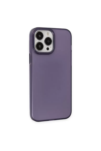 Apple iPhone 14 Pro Kılıf Modos Metal Kapak - Derin Mor