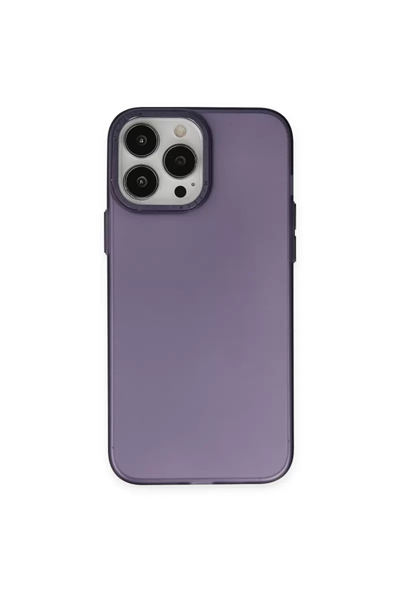 Apple iPhone 14 Pro Kılıf Modos Metal Kapak - Derin Mor