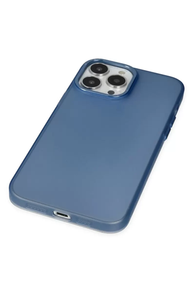Apple iPhone 14 Pro Kılıf Modos Metal Kapak - Lacivert