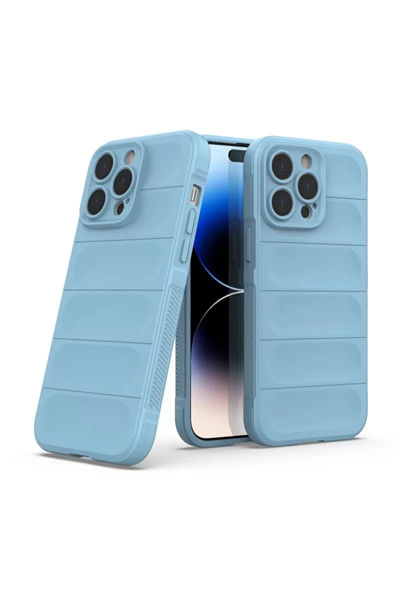 Apple iPhone 14 Pro Kılıf Optimum Silikon - Sky Blue