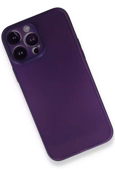 Apple iPhone 14 Pro Kılıf PP Ultra İnce Kapak - Mor