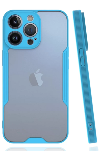Apple iPhone 14 Pro Kılıf Platin Silikon - Mavi