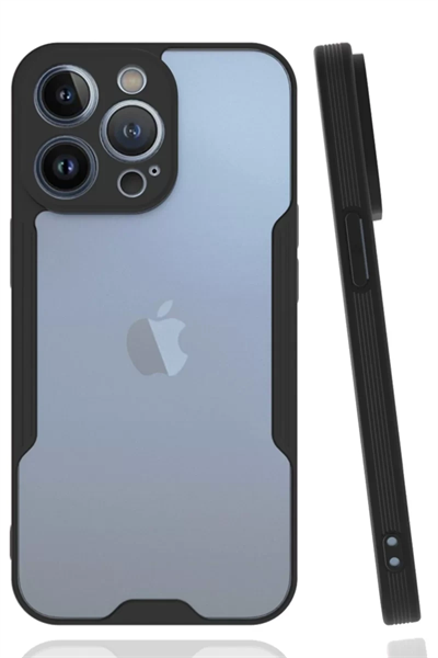 Apple iPhone 14 Pro Kılıf Platin Silikon - Siyah