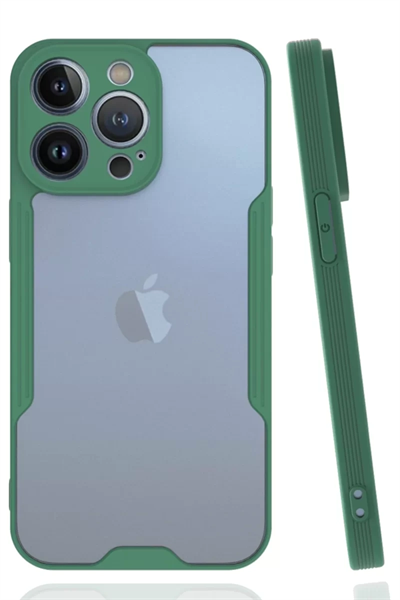 Apple iPhone 14 Pro Kılıf Platin Silikon - Yeşil
