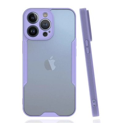 Apple iPhone 14 Pro Kılıf Platin Silikon - Lila