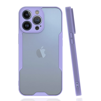 Apple iPhone 14 Pro Kılıf Platin Silikon - Lila