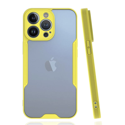 Apple iPhone 14 Pro Kılıf Platin Silikon - Sarı