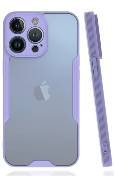 Apple iPhone 14 Pro Kılıf Platin Silikon - Lila