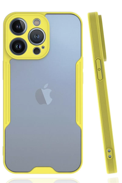 Apple iPhone 14 Pro Kılıf Platin Silikon - Sarı