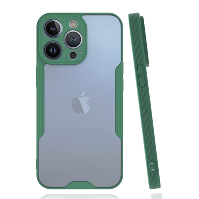 Apple iPhone 14 Pro Kılıf Platin Silikon - Yeşil