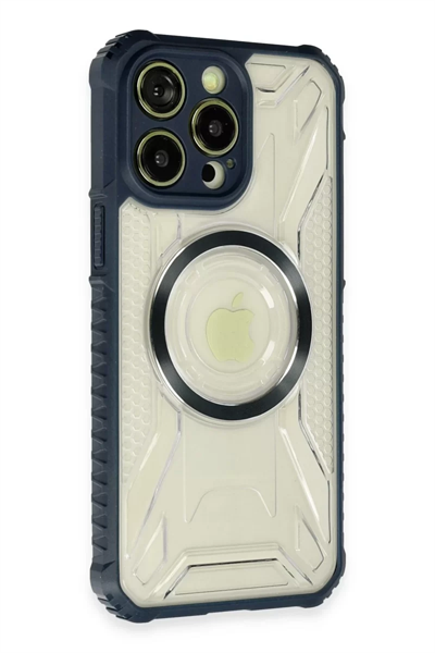 Apple iPhone 14 Pro Kılıf Prag Magneticsafe Kapak - Lacivert