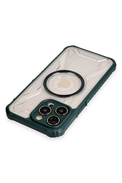 Apple iPhone 14 Pro Kılıf Prag Magneticsafe Kapak - Koyu Yeşil