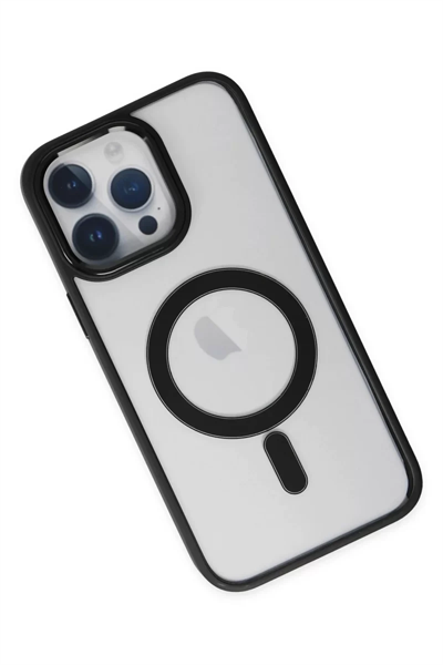 Apple iPhone 14 Pro Kılıf Room Magneticsafe Silikon - Siyah