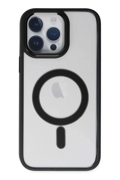 Apple iPhone 14 Pro Kılıf Room Magneticsafe Silikon - Siyah