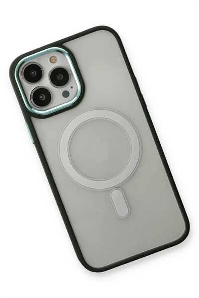 Apple iPhone 14 Pro Kılıf Room Magneticsafe Silikon - Köknar Yeşili