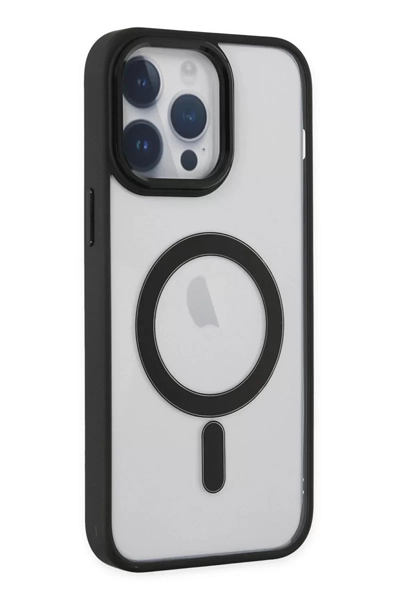 Apple iPhone 14 Pro Kılıf Room Magneticsafe Silikon - Siyah