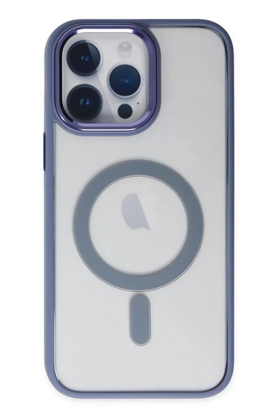 Apple iPhone 14 Pro Kılıf Room Magneticsafe Silikon - Sierra Blue