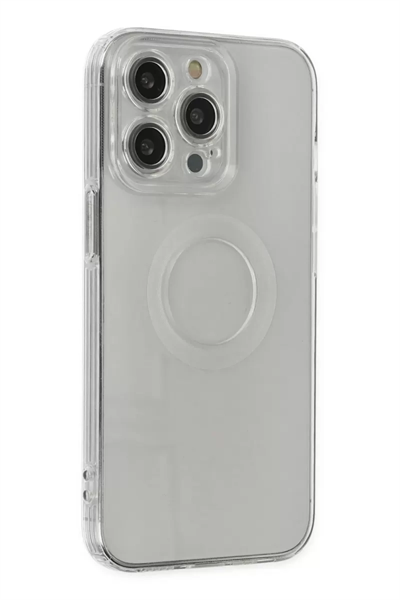 Apple iPhone 14 Pro Kılıf Santa Lens Silikon - Şeffaf