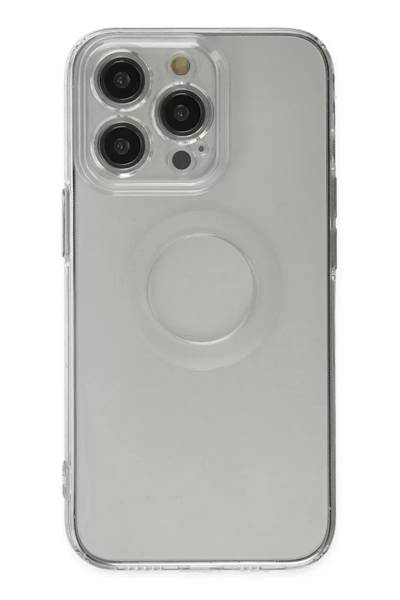 Apple iPhone 14 Pro Kılıf Santa Lens Silikon - Şeffaf