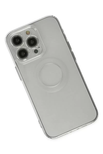Apple iPhone 14 Pro Kılıf Santa Lens Silikon - Şeffaf