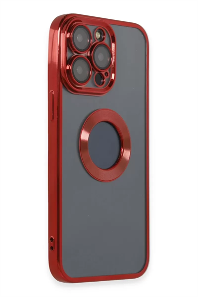 Apple iPhone 14 Pro Kılıf Slot Silikon - Kırmızı