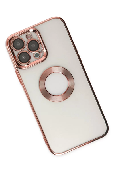 Apple iPhone 14 Pro Kılıf Slot Silikon - Rose Gold