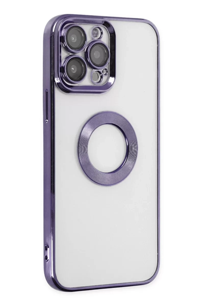 Apple iPhone 14 Pro Kılıf Slot Silikon - Mor
