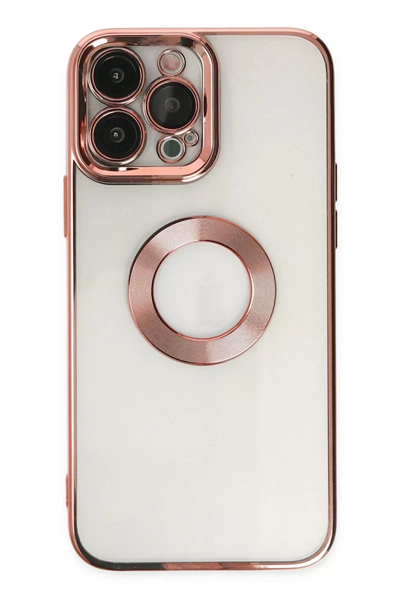 Apple iPhone 14 Pro Kılıf Slot Silikon - Rose Gold