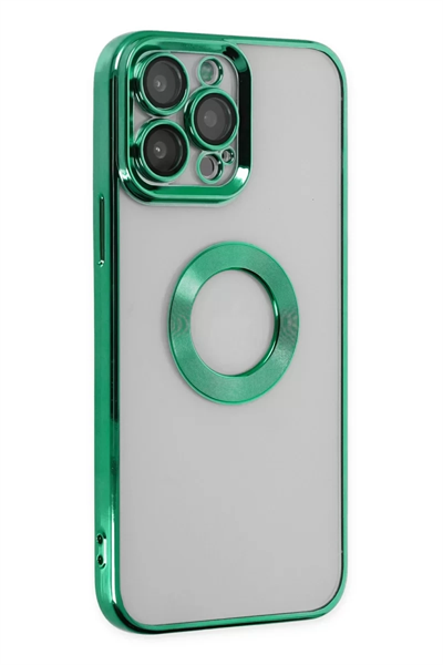 Apple iPhone 14 Pro Kılıf Slot Silikon - Köknar Yeşili