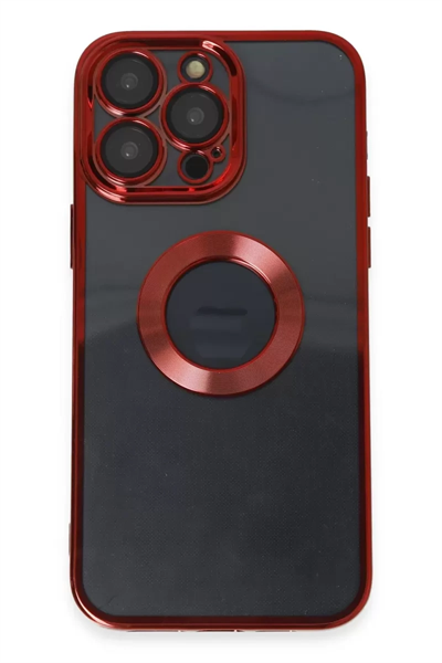 Apple iPhone 14 Pro Kılıf Slot Silikon - Kırmızı