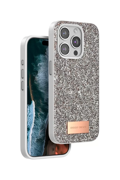 Apple iPhone 14 Pro Max Bright Simli Kapak - Gold