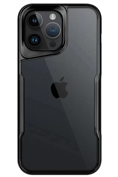 Apple iPhone 14 Pro Max Kılıf Boyi Silikon Kapak - Siyah