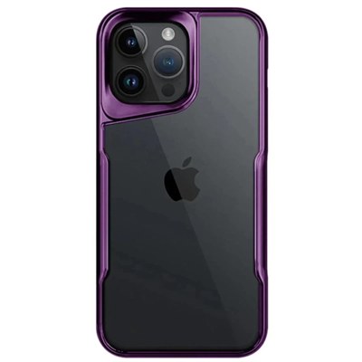 Apple iPhone 14 Pro Max Kılıf Boyi Silikon Kapak - Derin Mor