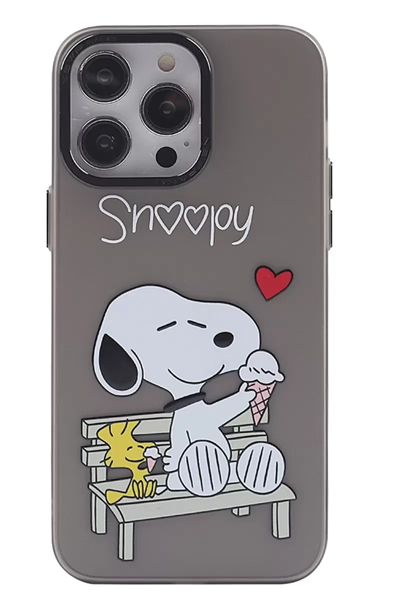 Apple iPhone 14 Pro Max Kılıf Desenli Kapak - Siyah - 2