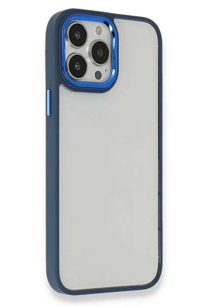 Apple iPhone 14 Pro Max Kılıf Dora Kapak - Mavi
