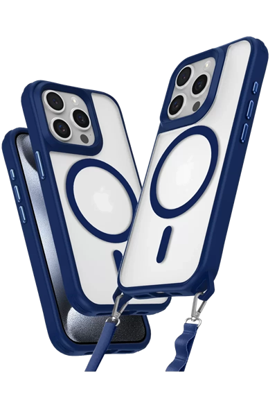 Apple iPhone 14 Pro Max Kılıf Enka Magsafe Silikon Kılıf - Lacivert