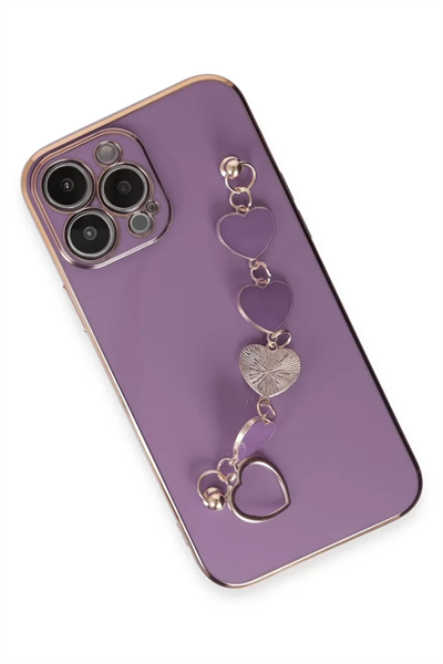 Apple iPhone 14 Pro Max Kılıf Esila Silikon - Mor
