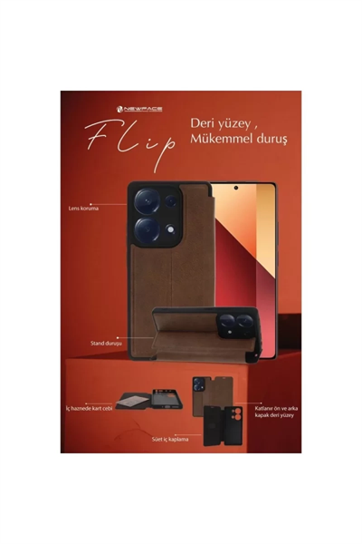 Apple iPhone 14 Pro Max Kılıf Flip Cover - Lacivert
