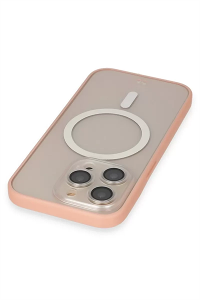 Apple iPhone 14 Pro Max Kılıf Grand Magneticsafe Kapak - Pembe