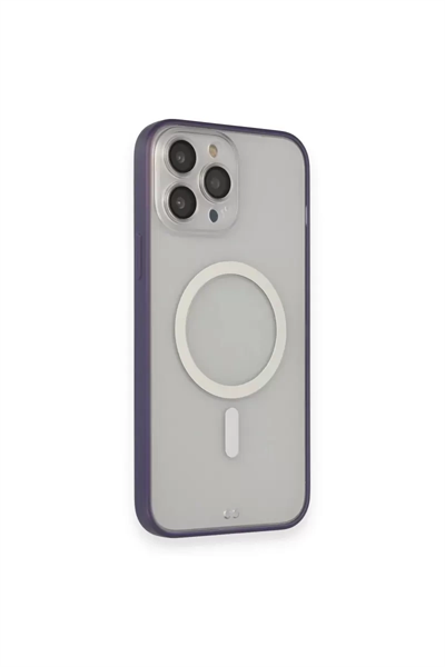 Apple iPhone 14 Pro Max Kılıf Grand Magneticsafe Kapak - Mor