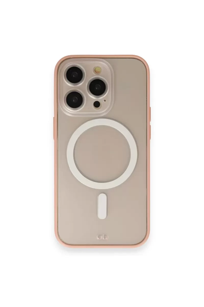 Apple iPhone 14 Pro Max Kılıf Grand Magneticsafe Kapak - Pembe