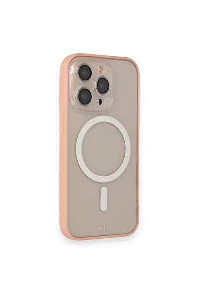 Apple iPhone 14 Pro Max Kılıf Grand Magneticsafe Kapak - Pembe