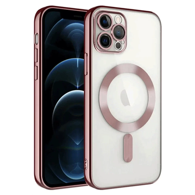 Apple iPhone 14 Pro Max Kılıf Kross Magneticsafe Kapak - Rose