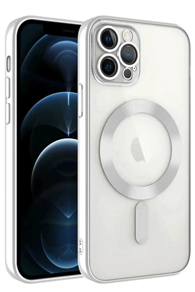 Apple iPhone 14 Pro Max Kılıf Kross Magneticsafe Kapak - Gümüş