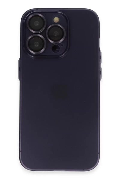 Apple iPhone 14 Pro Max Kılıf Luko Lens Silikon - Siyah