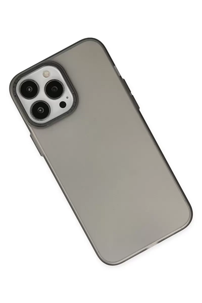 Apple iPhone 14 Pro Max Kılıf Modos Metal Kapak - Siyah