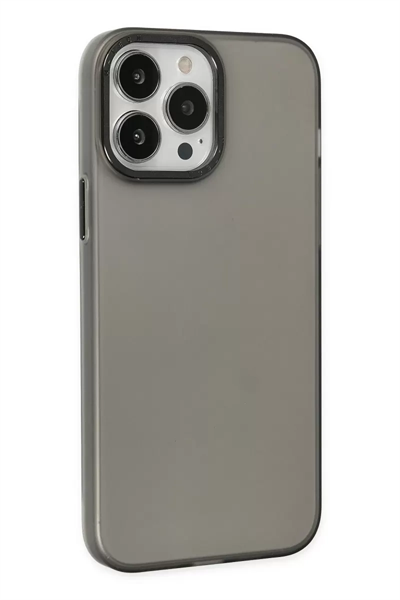 Apple iPhone 14 Pro Max Kılıf Modos Metal Kapak - Siyah