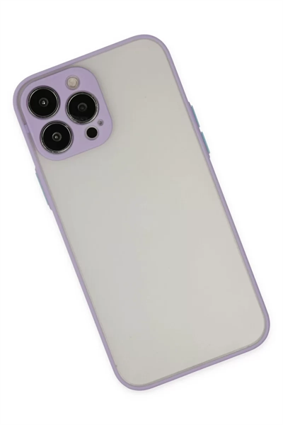 Apple iPhone 14 Pro Max Kılıf Montreal Silikon Kapak - Mor