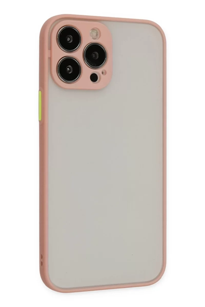 Apple iPhone 14 Pro Max Kılıf Montreal Silikon Kapak - Pembe