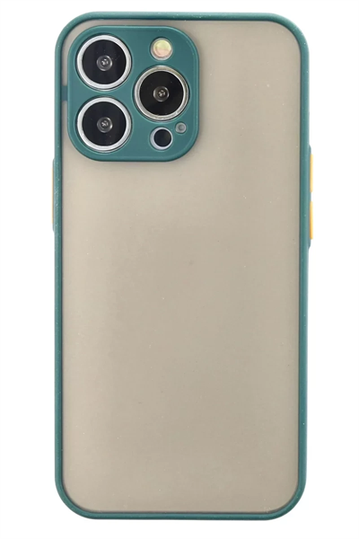 Apple iPhone 14 Pro Max Kılıf Montreal Silikon Kapak - Yeşil